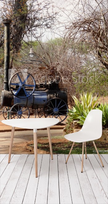 Bild på Old steam tractor in Bulawayo Zimbabwe
